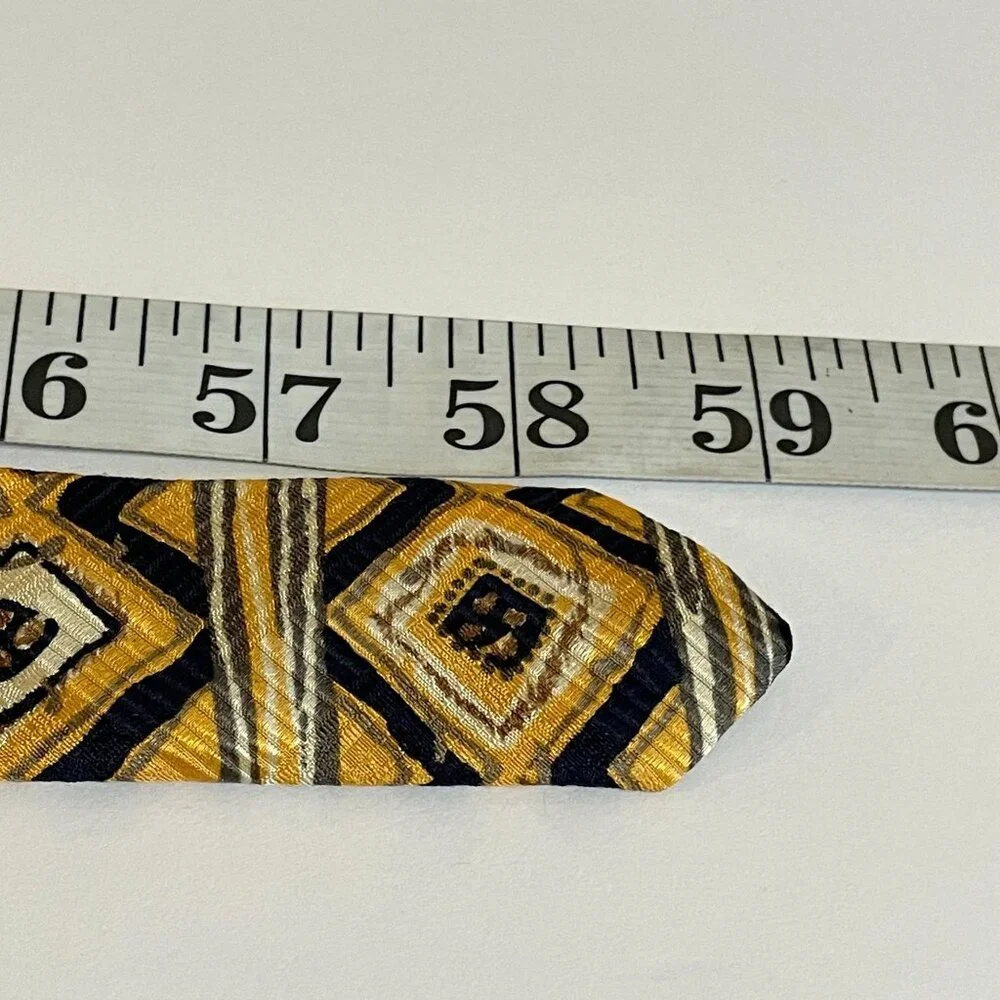 Robert Talbott 3 PC Lot Necktie Mens Gold Burgundy Navy Silk USA Career Business